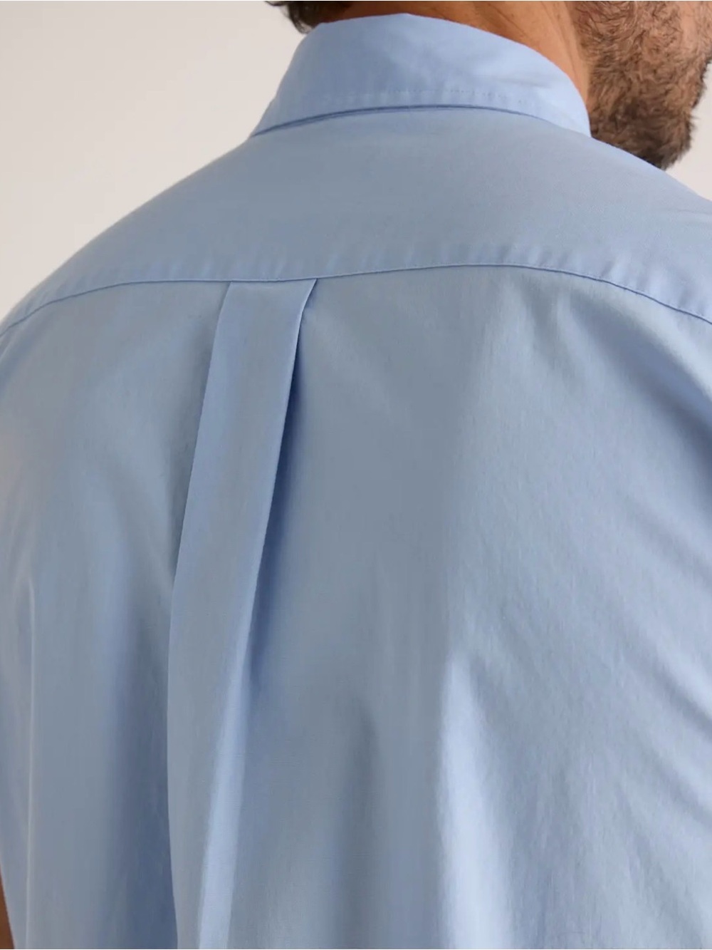NWT Quince Men's Short-Sleeve Button-Down Shirt in Light Blue size L - Picture 4 of 11
